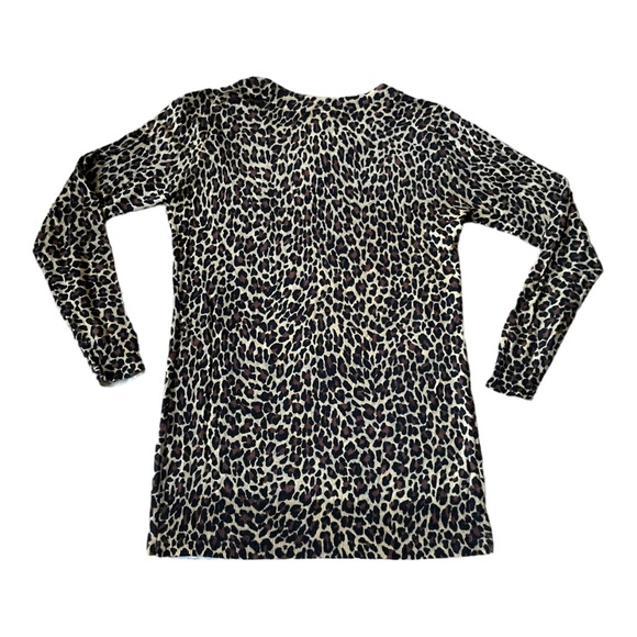 J.Crew Tippi in Leopard Print Merino Wool Knit Sweater Women’s Size XS A7 - Picture 9 of 9